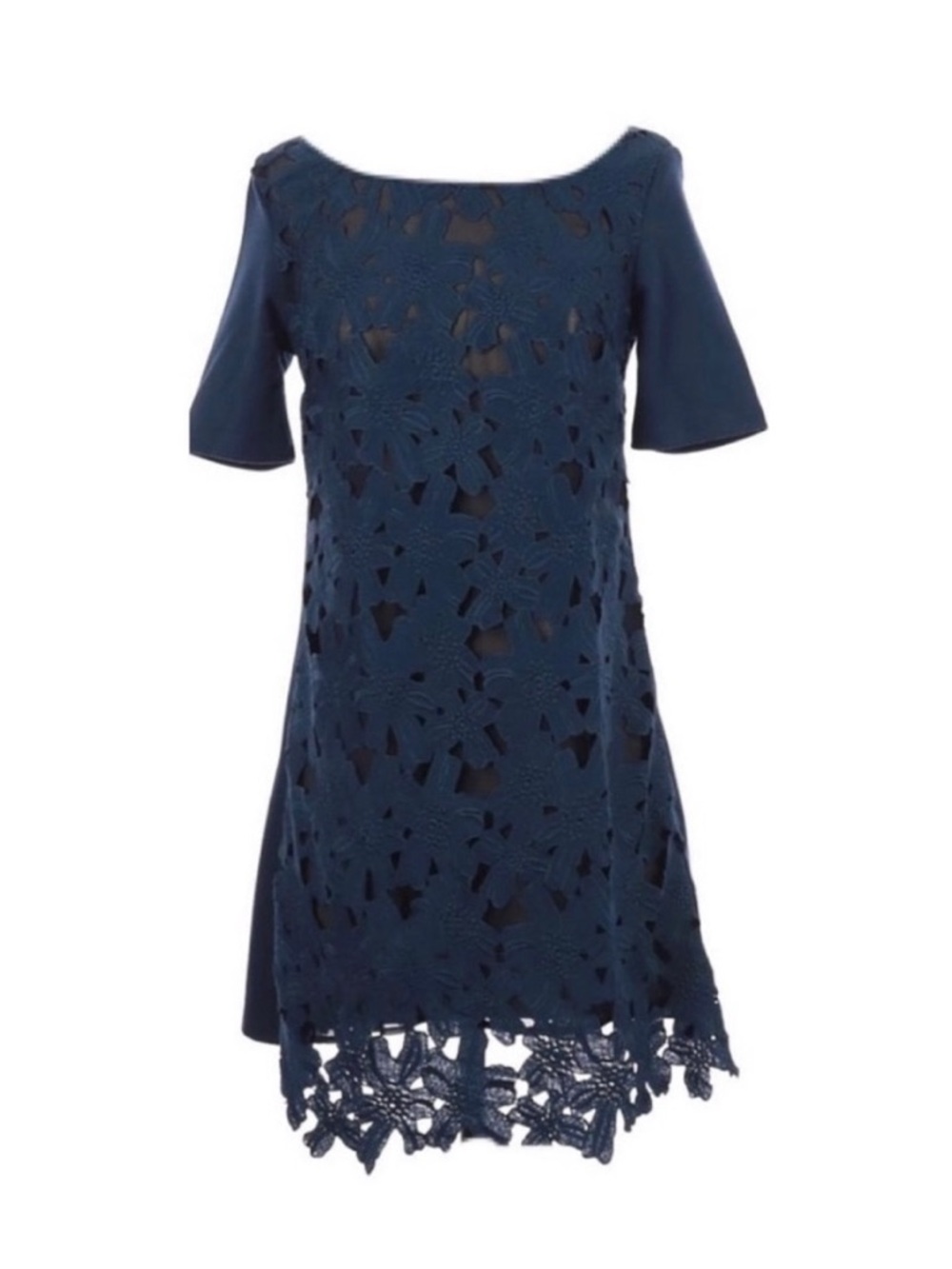 Ezra Lace Overlay Shift Dress